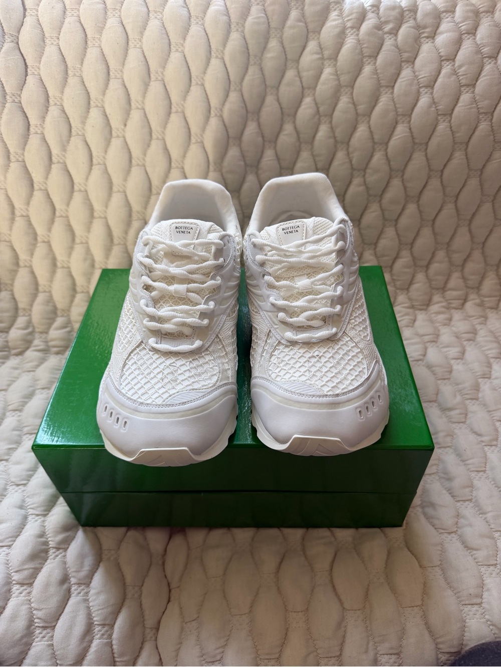 Bottega Veneta White Athletic Sneakers
